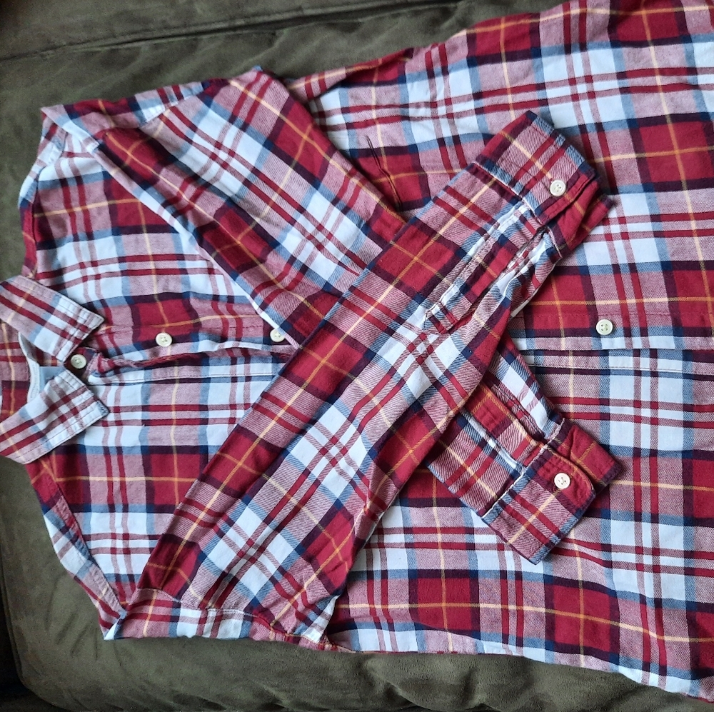Cotton Plaid Top